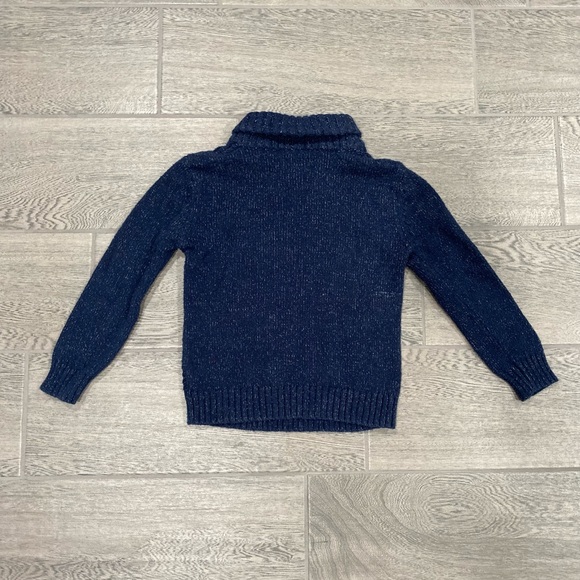 Blue PullOver Sweater with Button - Picture 2 of 3